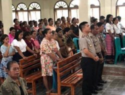 Kapolres Kupang Sambangi Umat Katolik Stasi Oebelo