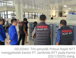 Wao ! Tim Penyidik Kejati NTT Geledah Kantor PT Jamkrida, 30an Dokumen Penting Disita, Ada Apa ??