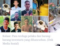 Menyedihkan : Feki Tabala Cs Hancurkan Patung Bunda Maria & Patung Yesus di Rumah Guru Agama
