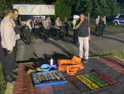 Tim Patroli Gabungan Polres Ende Cokok Penjudi Bola Guling, Sejumlah Barang Bukti Disita
