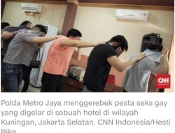 Polisi Gerebek Pesta Seks Gay di Hotel Jakarta Selatan, 56 Orang Diamankan