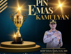 Bukti Dedikasi Tanpa Batas untuk Masyarakat AKBP Edwin Saleh Dianugerahi Pin Emas Kamulyan