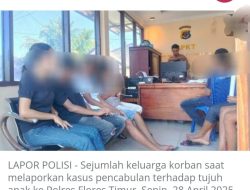 Wao ! AR Oknum Pegawai Bank di Flores Timur Lecehkan 8 Anak Dibawah Umur Kasusnya Sementara Ditangani Penyidik