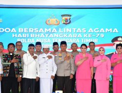 Kapolda NTT Pimpin Doa Bersama Lintas Agama, Pererat Kebersamaan Jelang HUT Bhayangkara ke-79