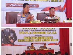 Tatap Muka Perdana di Labuan Bajo, Kapolda NTT Tekankan Disiplin dan Kesehatan Mental Anggota