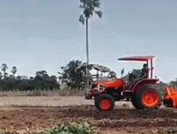 Bantuan Traktor Roda Empat Dari Anggota DPR RI Usman Husin,  Kelompok Tani Oelolot Buka 4 Ha Lahan Baru