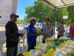 Polres Belu dan Bulog Gelar Gerakan Pangan Murah, 1 Ton Beras Ludes Diserbu Warga
