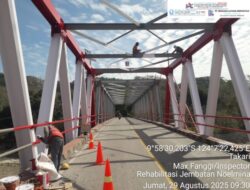 Progres Fisik Rehabilitasi Jembatan Noelmina 60 Persen Akan Selesai Sesuai Skedul