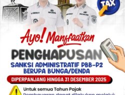 Pemkot Kupang Perpanjang Penghapusan Denda PBB-P2 hingga 31 Desember 2025