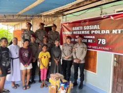 Songsong Hut Reskrim : Satreskrim Polres Malaka  Baksos di Panti Asuhan Hadiak Moris Harekakae