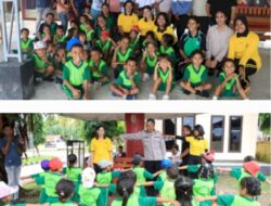 Siswa TK Imanuel Belajar Lapangan di Polres Kupang, Kenal Tugas Polisi Sejak Dini
