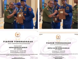 Dedikasi Jaga TN Komodo, Dua Personel Ditpolairud Polda NTT Digganjar Penghargaan DPR RI