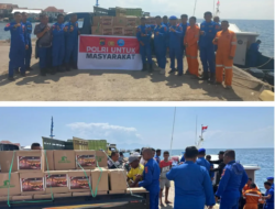 Polri Hadir di Pulau Pomana, Polairud Polda NTT Bawa Bantuan Sembako untuk Korban Gempa