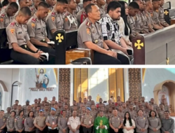 Bukan Sekadar Ibadah, Ka SPN Polda NTT Tanamkan Pesan Kemanusiaan kepada Calon Polisi di Katedral Kupang